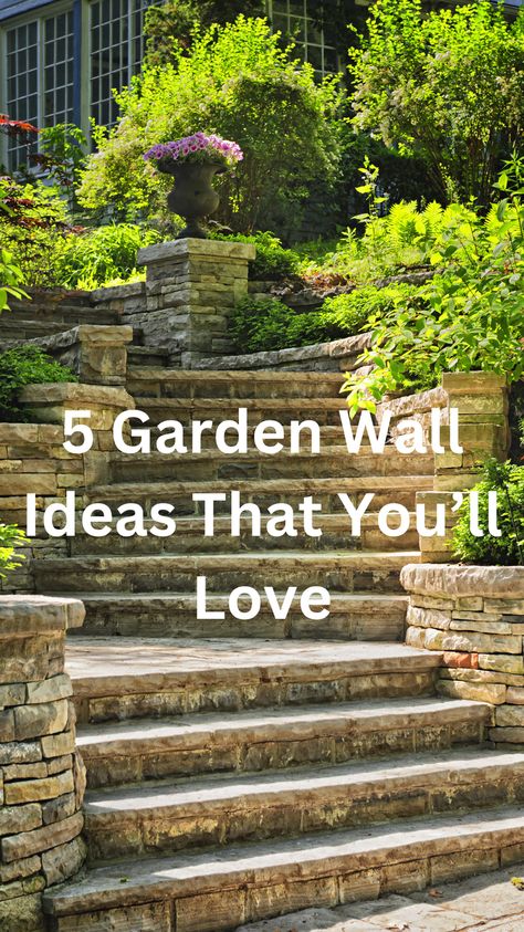 Transform your outdoor space with these 5 stunning Garden Wall ideas that you'll love. From living walls lush with greenery to artistic stone installations, these designs promise to elevate your garden's aesthetic. Discover how a well-crafted Garden Wall can create a serene, private oasis, enhance your landscape, and provide the perfect backdrop for your favorite plants. Dive into our top picks and get inspired to revamp your garden with these creative and practical solutions. Short Garden Wall, Walled Garden Ideas, Wall Garden Ideas Outdoor, Garden Walls, Garden Wall Ideas, Brick Wall Gardens, Scandinavian Garden, Stone Walls Garden, Garden Wall Designs