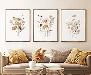 Boho Gallery Wall, Watercolor Leaf, Wildflower Paintings, Botanical Wall Decor, Modern Art Printables, Botanical Print Set, Farmhouse Art, Floral Printables, Mural Floral