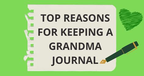 Why Starting A Grandma Journal Is A Must (And How To Do It) Grandmother Journal Prompts, Grandma Journal Prompts, Grandma Journal Ideas, Grandma Journal, Grandparents Activities, What Would You Rather, Homemade Books, Grandparenting, Keepsake Journal