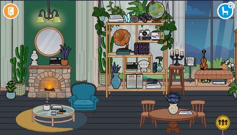 Toca Boca Dark Academia, Aesthetic Toca Boca House, Aesthetic Toca Boca, Toca Boca House, Toca Ideas, Dark Academia Room, Toca World, Academia Room, Toka Boka