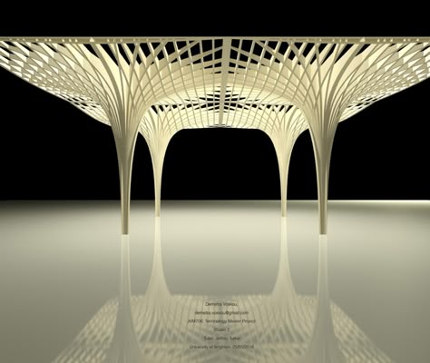 Tree Structure, Bamboo Structure, Arch Model, Timber Beams, Parametric Design, Architecture Model, Architecture Drawing, Landscape Architecture, Architecture Details