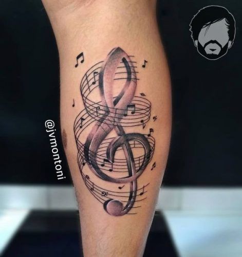 Unique Treble Clef Tattoo Ideas 2024: Discover Designs for Music Lovers' Ankles, Wrists & More! Music Note Tattoo For Men, Music Inspired Tattoos For Women, Music Note Tattoos For Women, Music Notes Tattoo Designs, Music Tattoos For Women Beautiful, Music Tattoo Designs For Women, Complementary Tattoos, Treble Clef Tattoos, Musical Notes Tattoo