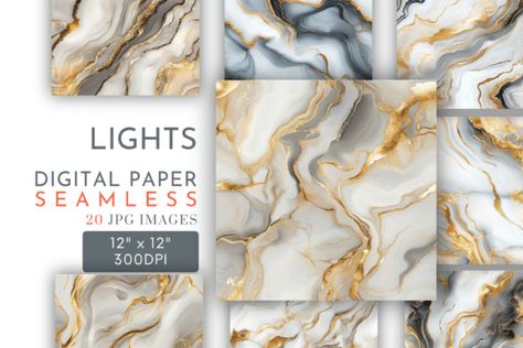 Pale Gold Marble Digital Paper for digital scrapbooking, card making, and other creative | #graphicdesign #illustration #art #design #digitalart #drawing #creativity #visualart #graphicart #illustrator #artwork #pinterest #collection #graphicillustrations #digitalillustration #creative #artist #illustrationart #graphicdesigner Marble Seamless, Illustrator Artwork, Illustration Art Design, Marble Background, Unique Invitations, Seamless Textures, Square Paper, Digital Backgrounds, Gold Marble