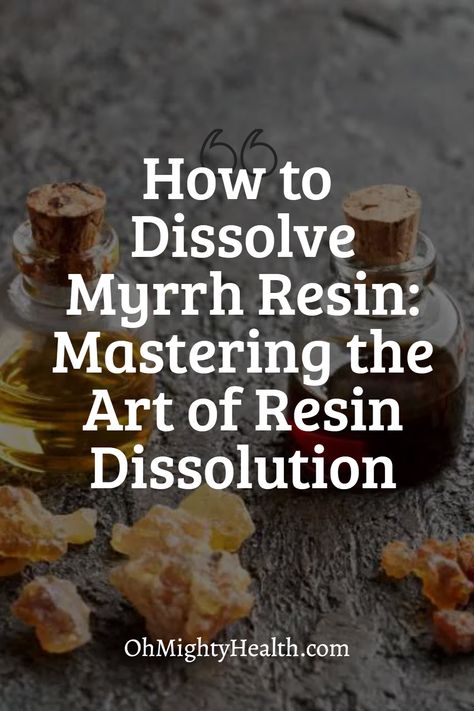 Picture this: our world is a vast, scented oasis, teeming with countless aromatic wonders waiting to be discovered. Among these aromatic treasures, myrrh resin holds a special place with its unique charm and myriad uses. Whether you’re an experienced herbal enthusiast or a curious beginner, this journey will be full of insights and discoveries. We’ll keep our tone casual, friendly, and digestible, so let’s dive into the magical process of dissolving myrrh resin. Myrrh Magical Properties, Apothecary Design, Tooth Decay Remedies, Beauty Treats, Bad Smell, Homemade Beauty, Traditional Medicine, Wellness Routine, Tooth Decay