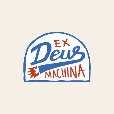 Hand drawn logo custom motor bikes deus ex machina By Stuart Smythe #logo #inspiration #handlogo #surflogo Deus Ex Machina Logo Design, Hand Drawn Logos, Deus Ex Machina Design, Hand Drawn Logo Design, Surf Logo, Draw Logo, Bike Logo, Vintage Logos, Modern Logos