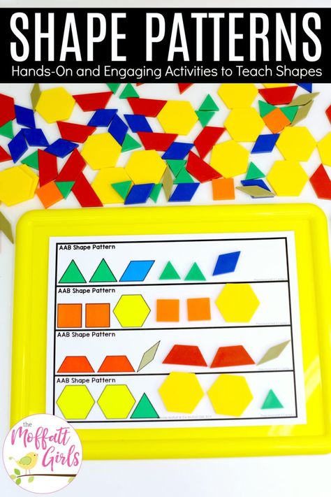 Preschool Math Patterns, Patterning Activities, Preschool Math Curriculum, Patterning Kindergarten, Creative Curriculum Preschool, Teaching Patterns, Preschool Patterns, Algebra Activities, Math Patterns