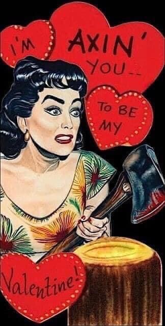 Weird Valentines, Online Card, Vintage Valentine Cards, Retro Horror, Valentines Art, Retro Valentines, My Funny Valentine, Valentines Card, Joan Crawford