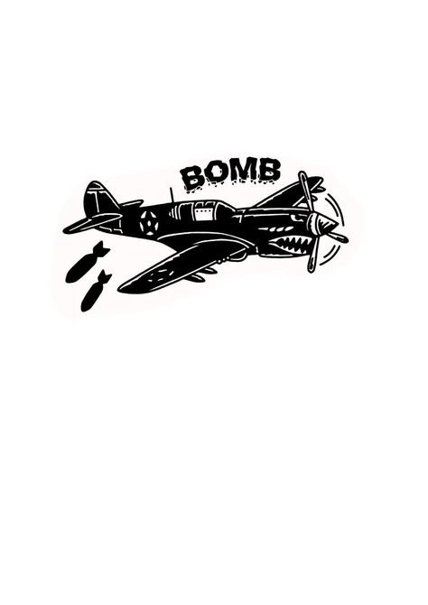 Old School Plane Tattoo, School Tattoo Ideas, Plane Illustration, Plane Tattoo, Tattoo Old School, Geniale Tattoos, Old School Tattoo Designs, Traditional Tattoo Art, Tattoo Flash Art