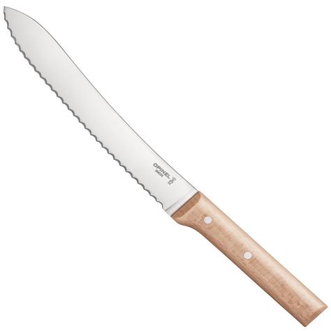 ******Opinel - Bread knife N°116 - Knives > | Quincaillerie Dante Opinel Knife, Best Kitchen Knives, Bread Slicer, Ceramic Knife, Santoku Knife, Knife Set Kitchen, Carving Knife, Bread Knife, Large Kitchen