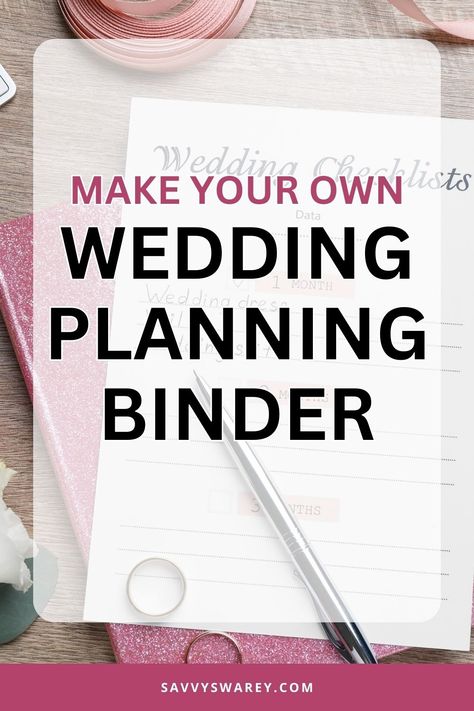 Organize your wedding planning with this DIY binder!  Includes printable checklists, timelines, and worksheets.  Get started today! 💒 #DIYWedding #WeddingPlanning #PrintablePlanner Wedding Binder Printables Free, Diy Wedding Planning Checklist, Diy Wedding Checklist, Diy Wedding Planner Binder, Wedding Planning Binder Diy, Wedding Planning Timeline Printable, Wedding Binder Printables, Wedding Planner Checklist Printable, Diy Wedding Binder