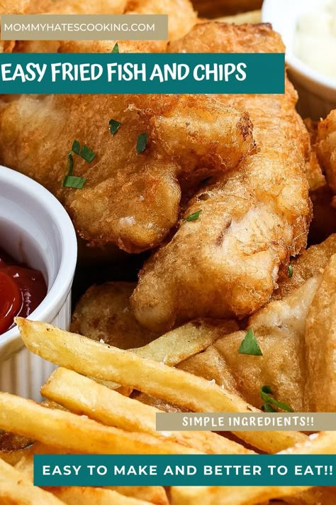 Easy Fish And Chips Recipe, Gluten Free Frying Batter, Gluten Free Fried Fish Recipes, Gf Fish Batter, Gluten Free Fish Batter Air Fryer, Gluten Free Fish Fry, Light Batter For Fish, Gluten Free Beer Battered Fish, Gluten Free Fried Fish