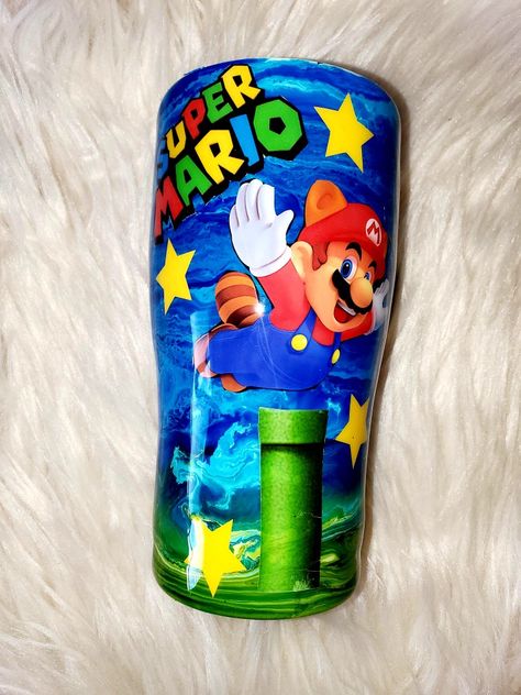 Super Mario Tumbler, Bluey Tumbler Cup Ideas, Mario Tumbler, Pokemon Tumbler Ideas, Gamer Tumbler Cup Ideas, Pokemon Tumbler, Hulk Kids, Custom Yeti Cup, Custom Yeti