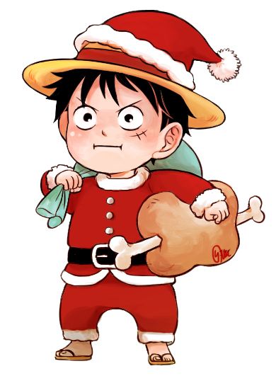 #Luffy #ONEPIECE #mugiwara #strawhat #pirate #fanart #chibi #christmas Tony Chopper, Anime Christmas, One Piece Drawing, One Piece Pictures, Cute Cartoon Drawings, One Piece Luffy, Christmas Drawing, Cute Coloring Pages, Monkey D Luffy