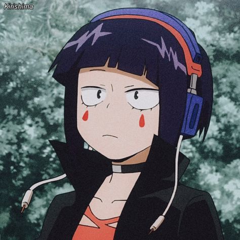 Tanjiro Pfp, Kyoka Jirou, The Demon Slayer, Kyoka Jiro, Earphone Jack, Hero Girl, Anime Profile, Hero Academia Characters, Hello Friend