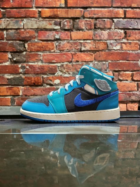 Air Jordan 1 Mid GS - Inspired by the Greatest Air Jordan 1 Mid Gs, Air Jordan 1 Mid, Grade School, Jordan 1 Mid, Air Jordan 1, Role Models, Jordan 1, Big Kids, Air Jordan