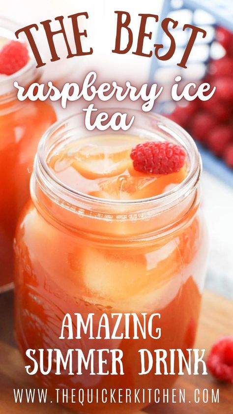 Red Raspberry Leaf Iced Tea, Iced Tea Drinks Recipes, Raspberry Iced Tea Recipe, Cold Raspberry Leaf Tea, Iced Red Raspberry Leaf Tea Recipe, Raspberry Leaf Tea Recipe Drinks, Strawberry Iced Tea Recipe, Raspberry Tea Recipe, Raspberry Leaf Tea Recipe