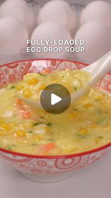 The Lovey Life | Elaine & Jeremy on Instagram: "From the most basic egg drop soup to a fully-loaded one - both so good!

#egg #eggdrop #soup #recipe #easyrecipe #healthyrecipe #TheLoveyLife #FoodiePH" Eggdrop Soup Recipe Video, Egg Drop Soup With Veggies, Egg Flour Soup Recipe, Eggdrop Soup Recipe, Flour Soup Recipe, Egg Drop Soup Recipe, Egg Drop Soup, Egg Drop, October 7