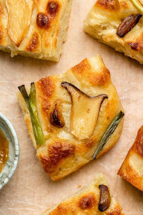 Miso Recipes, Okonomi Kitchen, Scallions Recipes, Garlic Butter Mushrooms, Cafe Culture, Knead Bread, Slice Of Heaven, Japanese Recipes, Focaccia Bread