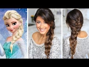 Frozen Elsa's Braid Hair Tutorial Frozen Hair Tutorial, Elsa Hairstyle, Frozen Braid, Frozen Hairstyles, Elsa Braid, Frozen Musical, Elsa Hair, Updos Hairstyles, Timeless Hairstyles