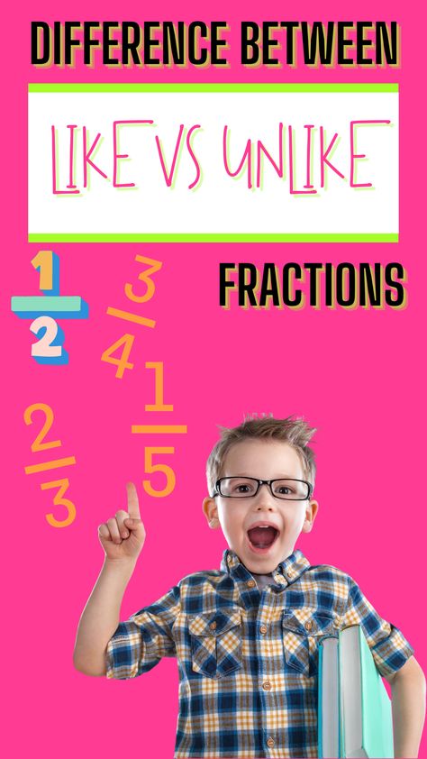 What is the Difference Between Like Fractions and Unlike Fractions? Unlike Fractions, What Is The Difference Between, Education