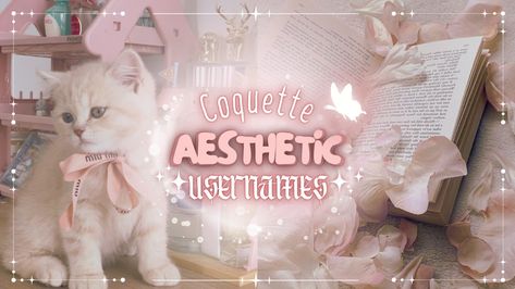 Cute Channel Names, Roblox Username Ideas Coquette, Coquette Usernames Instagram, Coquette Username Ideas, Username Ideas Youtube, Youtube Username Ideas, Cutecore Usernames, Coquette Usernames, Coquette Name