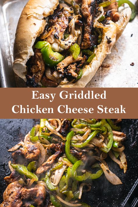 Cheesesteak Recipe, Chicken Steak, Steak Sandwich, Chili Cheese, Peppers And Onions, Gluten Free Chicken, Marinated Chicken, Camping Meals, Honey Mustard