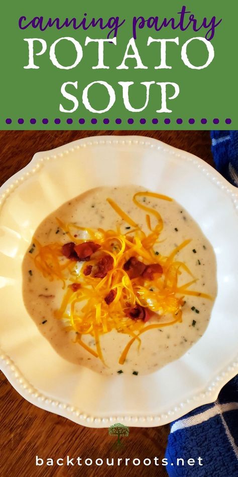 Loaded Baked Potato Soup Recipe, Cosmopolitan Cornbread, Baked Potato Soup Recipe, Cream Of Potato Soup, Canned Potatoes, Loaded Potato Soup, Loaded Baked Potato Soup, Loaded Baked Potato, Soup Easy