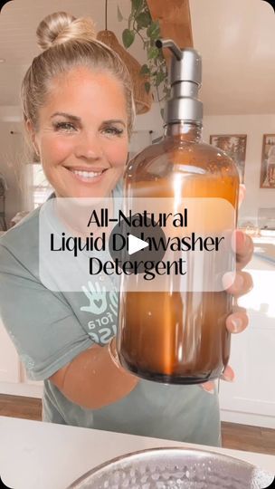 Liquid Dishwasher Detergent, Sal Suds, Diy Dishwasher Detergent, Dry Soup Mix, Doterra Lemon, Homemade Cleaning Supplies, Natural Detergent, Washing Soda, Dishwasher Soap