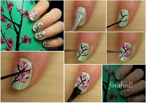 Beauty Diy Arizona Green Tea, Arizona Green Tea Nails, Arizona Nail Designs, Arizona Tea Nails, Green Tea Nails, Arizona Nails, Arizona Green Tea, Blossom Nails, Painting Nails