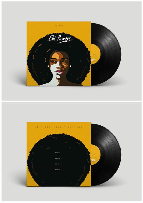 Mockup Vinyl Design for Ebi Pamere Back Of Vinyl Cover, Diy Vinyl Album Cover, Vinyl Album Cover Design, Vinyl Record Design Album Covers, Vinyl Record Cover Design, Vinyl Cover Design Graphics, Record Cover Design, Vinyl Cover Design, Vinyl Album Covers