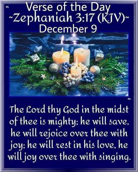 December 9 Blessings, December Blessings, December Scriptures, Day And Night Quotes, Words Of Faith, December Quotes, Christmas Scripture, Christmas Thoughts, Bible Verses Kjv