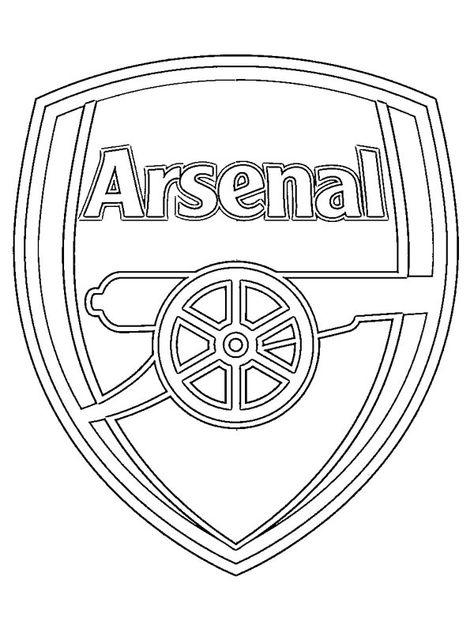 Arsenal Football Team, Football Player Drawing, Arsenal Fc Wallpapers, Liverpool Logo, Super Coloring Pages, Football Coloring Pages, German Shepherd Art, Football Drawing, Arsenal Football Club