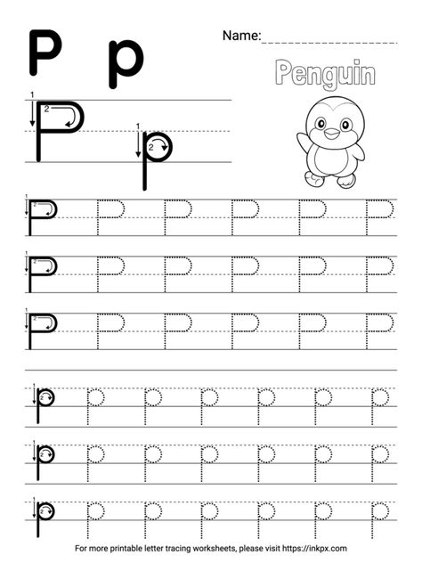 Letter P Tracing Worksheet, Letter P Printables Free, P Worksheet, Handwriting Paper Kindergarten, Letter P Worksheets, Kindergarten Writing Paper, Line Tracing Worksheets, Smart Goals Template, Tracing Worksheets Free