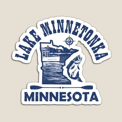 Get my art printed on awesome products. Support me at Redbubble #RBandME: https://www.redbubble.com/i/magnet/Lake-Minnetonka-Minnesota-by-ArtNoveltee/165294947.TBCTK?asc=u Minnetonka Minnesota, Minnesota Lake, Lake Minnetonka, Minnesota, Awesome Products, Around The World, Lake, Art Prints, For Sale