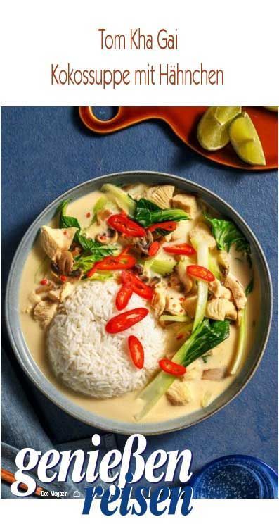 Tom Kha Gai #Kokossuppe #thailand #thaifood #thaküche #thairezepte #asiarezepte Tom Ka Gai, Tom Kha Gai, Tom Kha, Simply Delicious, Thai Recipes, International Recipes, Creative Food, Thai Red Curry, Food Blogger