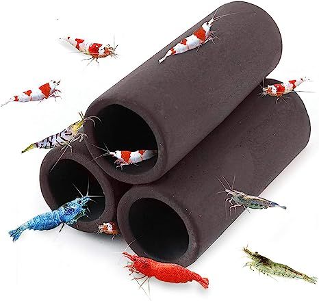 Amazon.com : SunGrow Betta & Shrimp Ceramic Shelters, 2.8 x 1.8 x 0.6 Inches, Small Reptile & Lizard Hiding Cave Connected Tubes, Aquarium Decor : Pet Supplies Shrimp Ornament, Pet Shrimp, Ghost Shrimp, Amano Shrimp, Aquarium Store, Aquarium Shrimp, Sheltered Housing, Clay Pipes, Tanah Liat