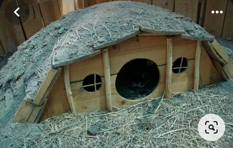 Hobbit Pet House, Hobbit House Diy Miniature, Miniature Hobbit House, Small Hobbit House, Mini Hobbit House, Diy Hobbit House, Hobbit Houses Diy, Casa Hobbit, Fairy House Crafts