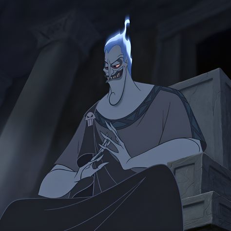 From animated Disney film, “Hercules” (1997). Hades In Hercules, Hercules Disney Hades, Hear Me Out Characters Funny, Funny Hear Me Out Characters, Hear Me Out Cake Characters Funny, Hear Me Out Cake, Hades Icon, Hercules Aesthetic, Disney Dads