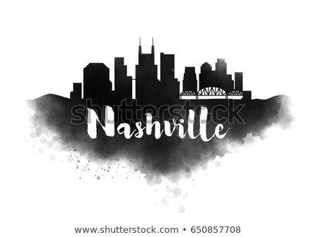 Skyline Tattoo, Skyline Drawing, Nashville City, City Skyline Silhouette, Nashville Skyline, Skyline Painting, Skyline Silhouette, City Vector, City Silhouette