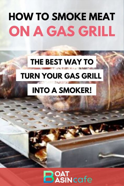 How to Smoke Meat on a Gas Grill - The Best Way Smoker Box For Gas Grill Recipes, Gas Grill Smoker, Gas Grill Recipes, Grilled Baby Back Ribs, Bbq Equipment, Beef Jerky Recipes, Jerky Recipes, Smoked Meats, Smoked Meat