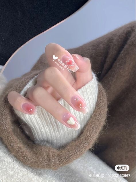 Douyin Nails, Aesthetic Nail, Korean Nails, Nails Medium, Nails 2023, Cute Aesthetic, Glow Up?, Pretty Nails, Nail Inspo