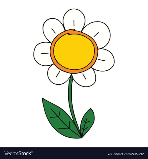 Daisy Vector, Daisy Cartoon, Cartoon Daisy, Daisy Illustration, Big Picture, Transparent Png, Png Images, Adobe Illustrator, Hand Drawn