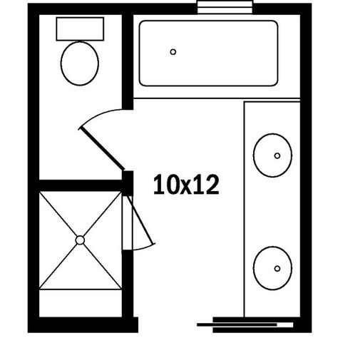 Master Bath Floor Plans  Space restrictions often influence the layout of a bath. With these tips learn how to make the most of your bath, no matter how big or small. Master Bath Floor Plan, Small Bathroom Floor Plans, Lamp Furniture, Flooring Parquet, White Flooring, Makeover Kamar Mandi, Bathroom Layout Plans, Small Floor Plans, Glass Shower Door