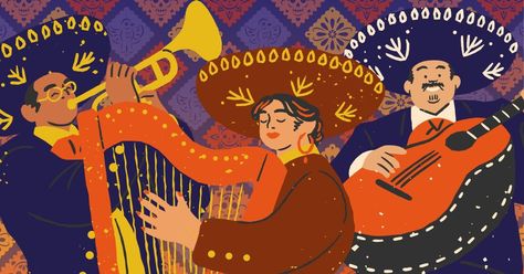 Mariachi Aesthetic, Mexican Music, Songs About Dads, Mexican Wedding Traditions, Mariachi Band, Getting Played, Music Illustration, Birthday Songs, Song List