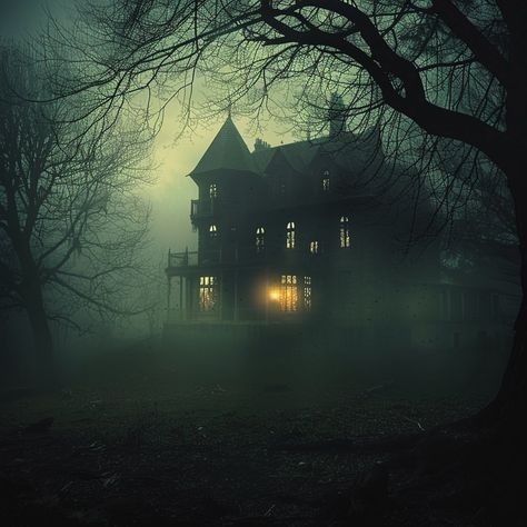 Wouldn’t you just want to live here? . . . . . #abandoned #house #shadow #woodencabin #cabin #creepy #scary #frightening #mist #dark… | Instagram Haunted House Photography, Creepy House Aesthetic, Horror House Aesthetic, House In Dark Forest, Haunted Photography, Haunted House Aesthetic, Haunted Aesthetic, Haunted Cabin, Scary School