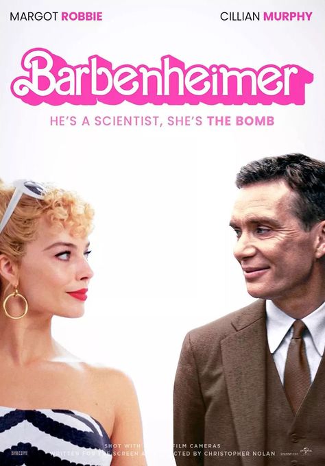 Barbenheimer: The Superb Movie Poster Mashups by Rahal Nejraoui » Design You Trust Robert Oppenheimer, Film Posters Art, Райан Гослинг, Barbie Cartoon, Christopher Nolan, Spooky Scary, Movie Poster Art, Cillian Murphy