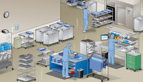 Sterile Processing Guidelines and Objectives - CSSD Technician Hub Central Sterile Processing Tech, Sterile Processing Technician, Sterile Processing Tech, Sterile Processing, Surgical Technician, Operating Room Nurse, Laboratory Design, Job Online, Surgical Technologist