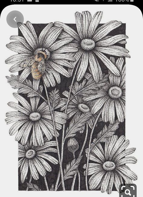 Pointilism Art Ideas, Dot Art Drawing, Stippling Drawing, Dotted Drawings, Bee Drawing, Pen Art Work, Bumble Bee Print, Stippling Art, Boho Art Drawings