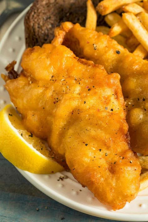 Beer Batter Recipe, Beer Battered Fish Recipes, Fish Batter Recipe, Beer Battered Fish, Homemade Beer, Beer Battered, Batter Recipe, Battered Fish, Fried Fish Recipes