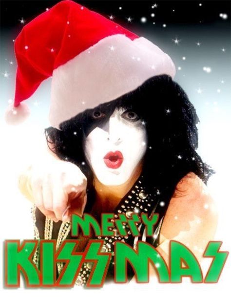 Kiss Band Christmas, Merry Kissmas, Star Child, Kiss Army, Kiss Art, Arte Van Gogh, Paul Stanley, Hot Band, Kiss Band